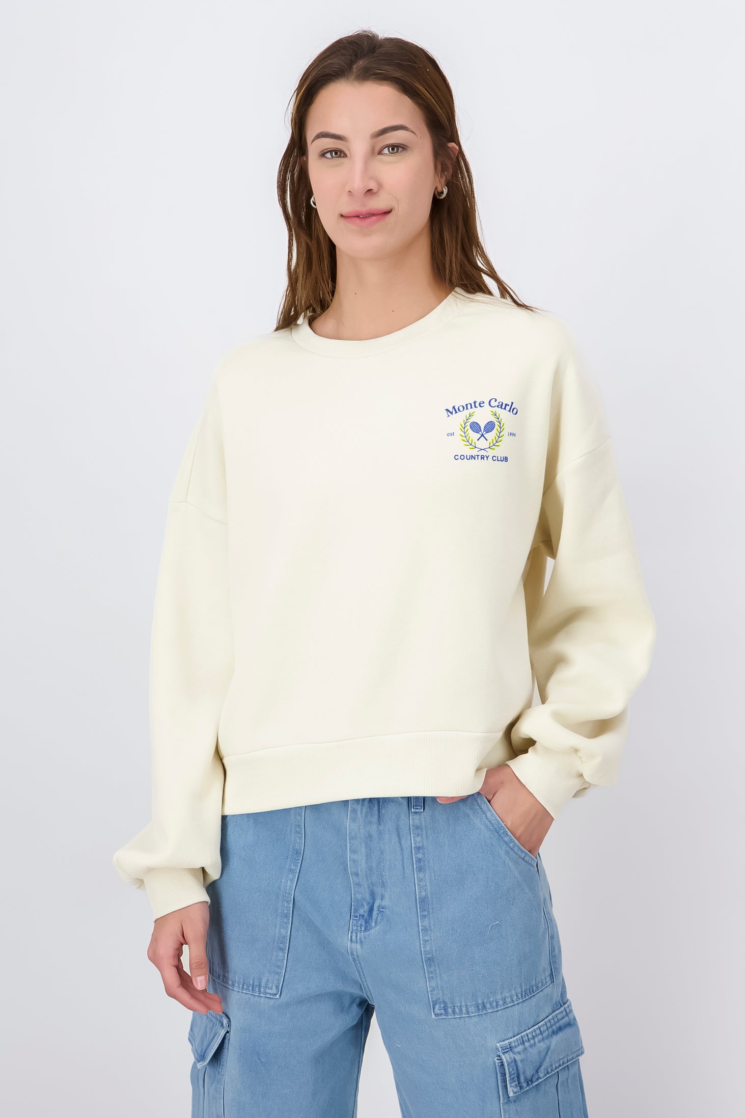 Monte Carlo Print Sweatshirt BONE