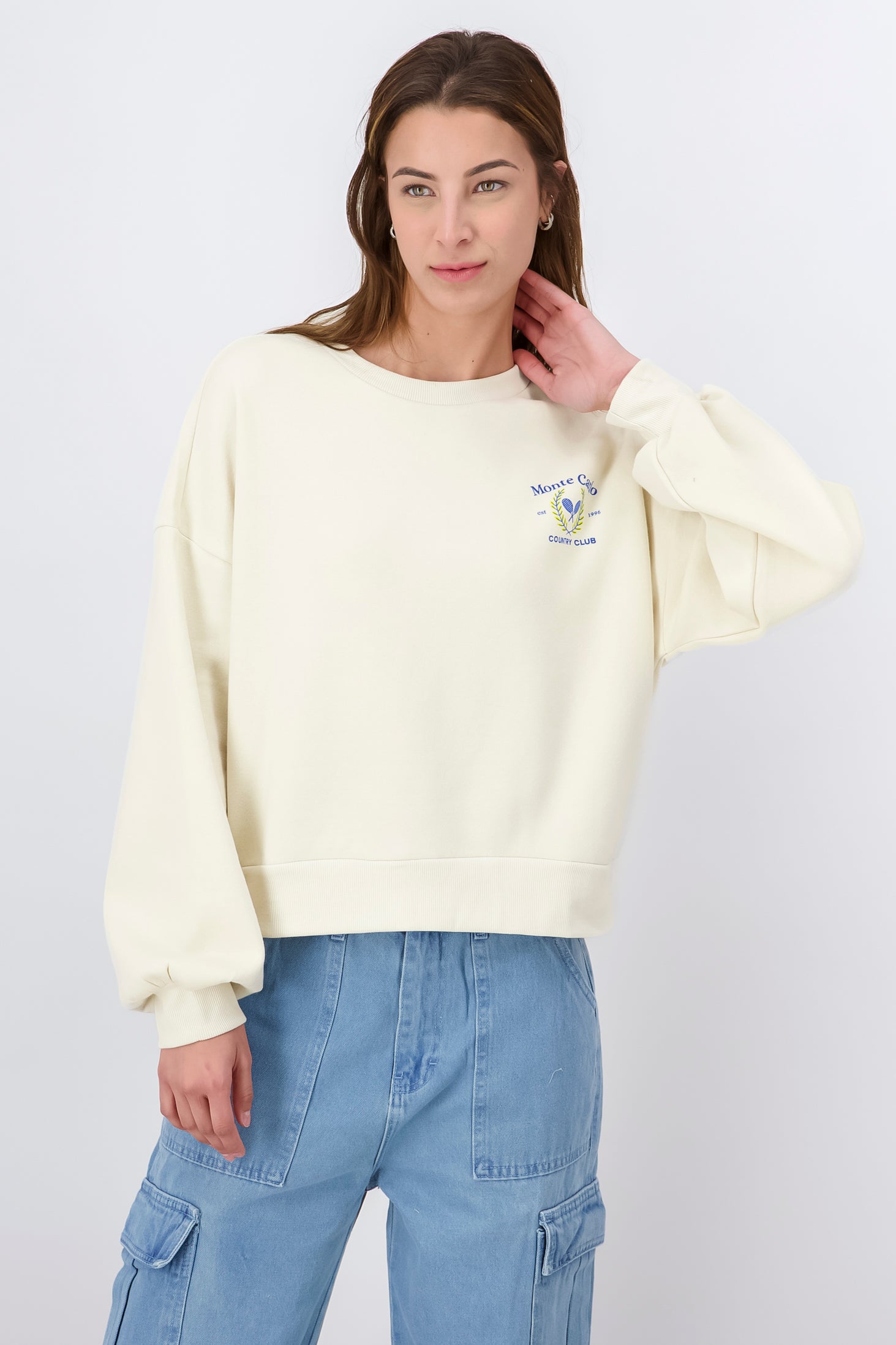 Monte Carlo Print Sweatshirt BONE