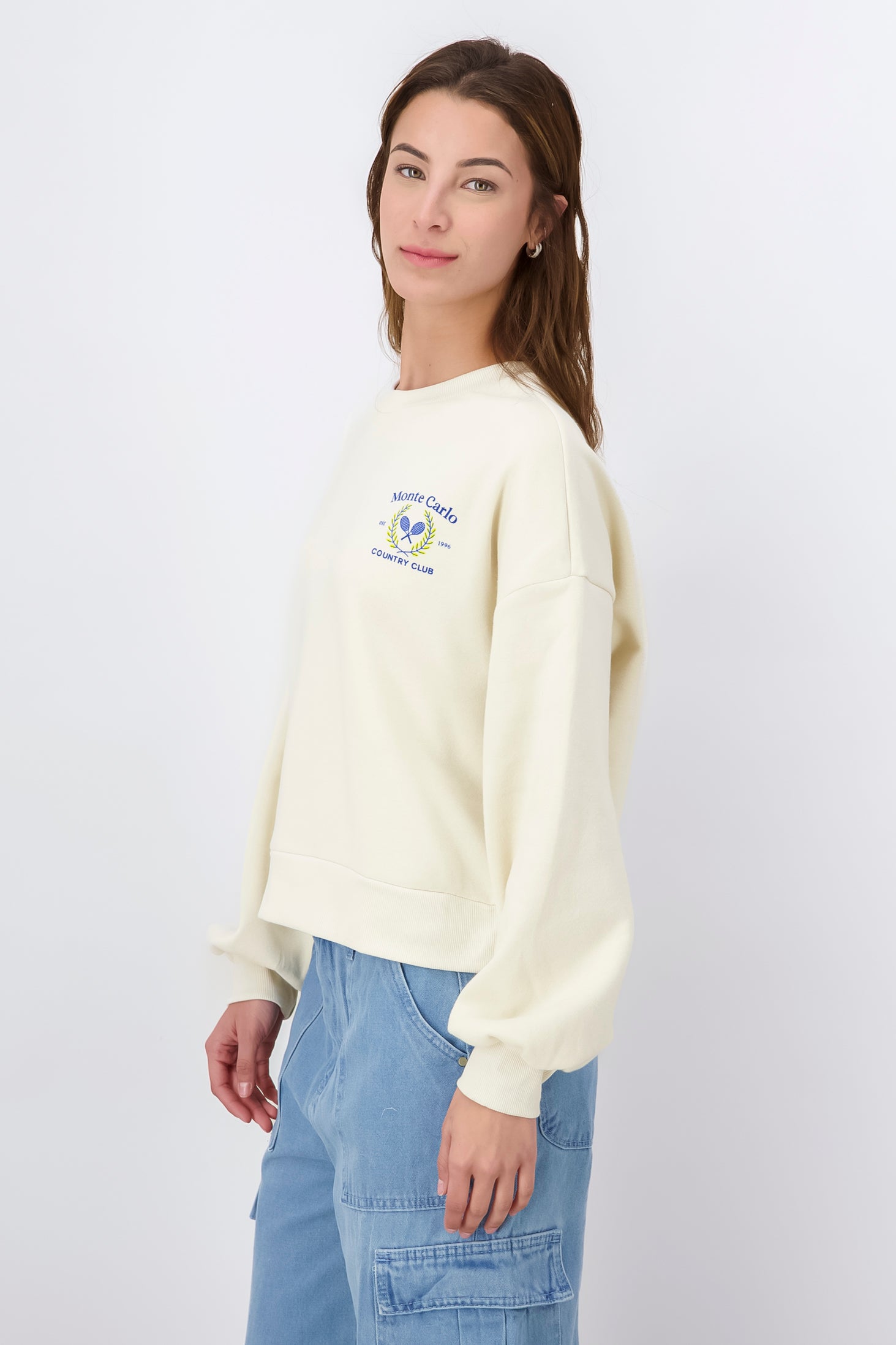 Monte Carlo Print Sweatshirt BONE