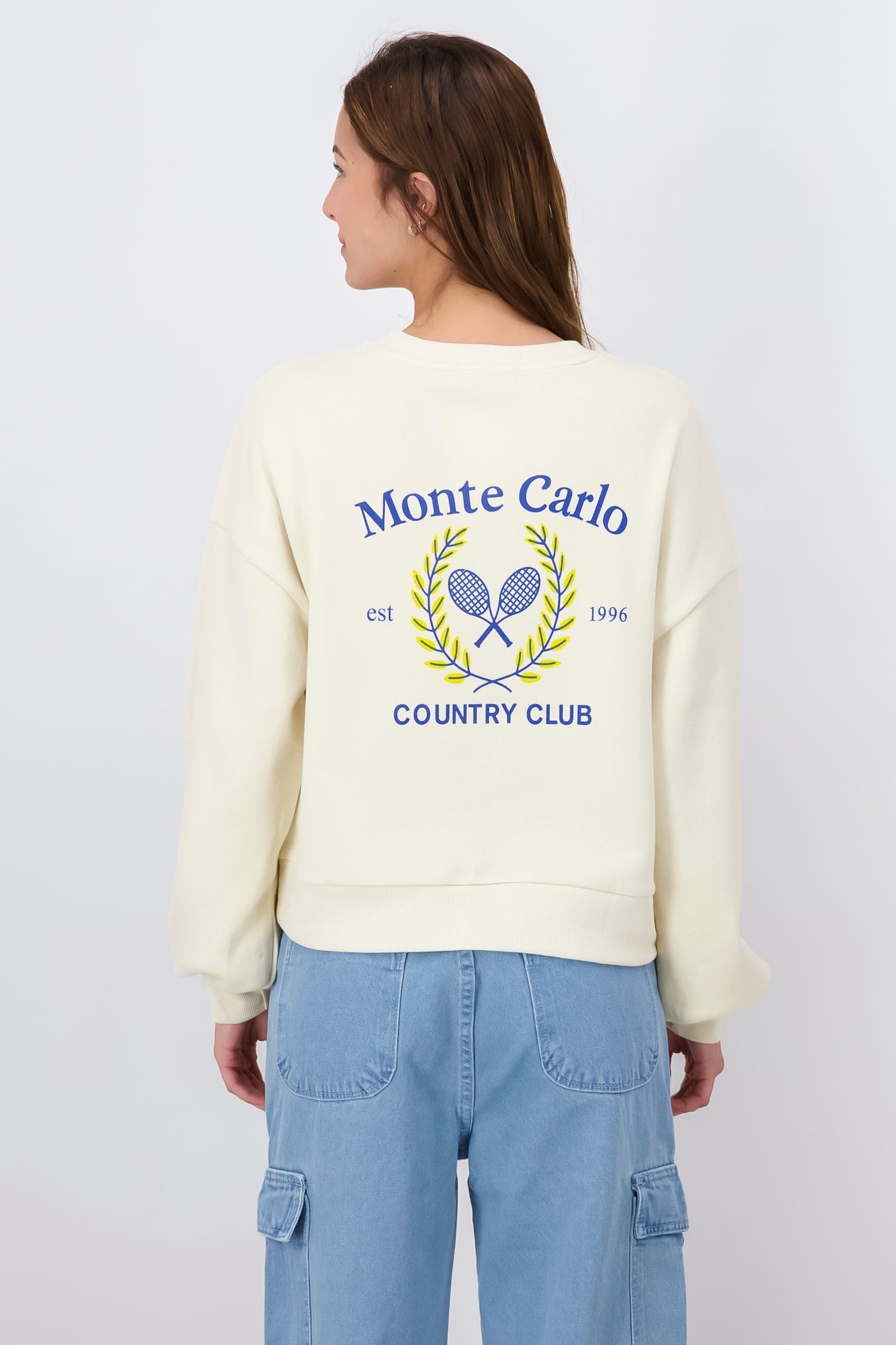 Monte Carlo Print Sweatshirt BONE