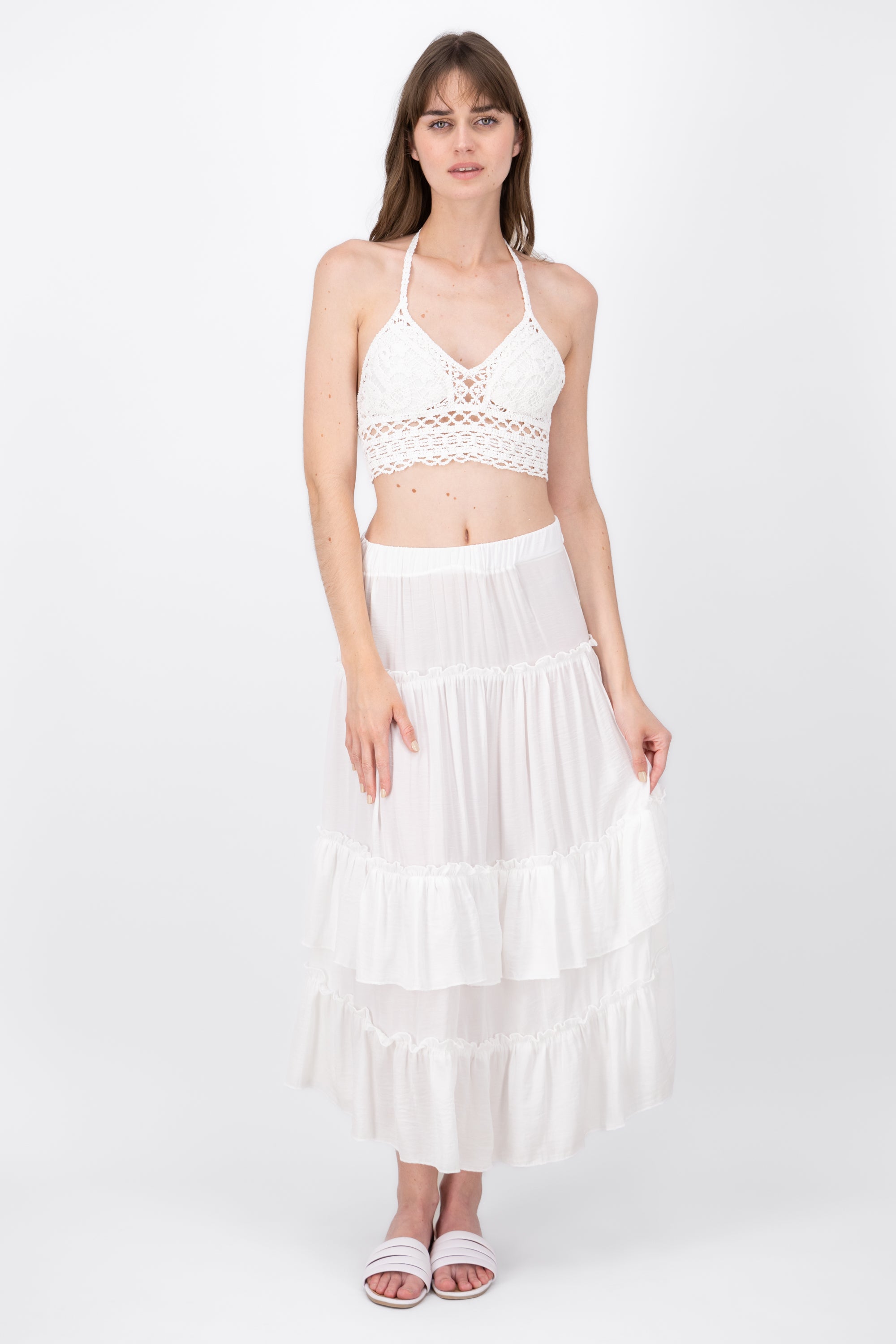 Falda Maxi Olanes Lisa BLANCO