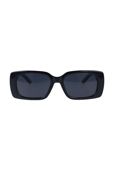 Lentes rectangulares patilla ancha NEGRO