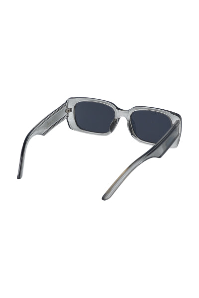 Lentes rectangulares patilla ancha GRIS