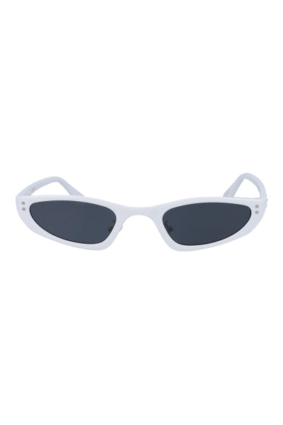 Lentes cateye patillas goma BLANCO