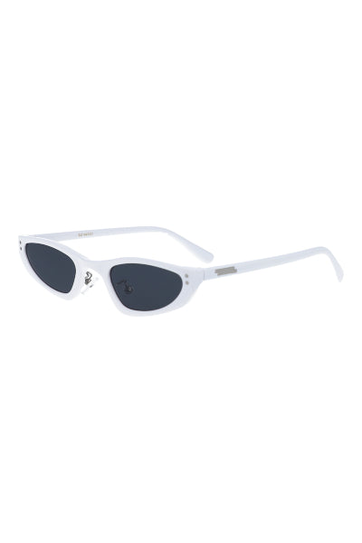 Lentes cateye patillas goma BLANCO