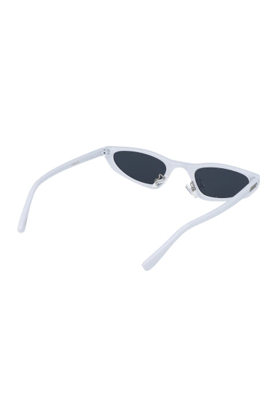 Lentes cateye patillas goma BLANCO