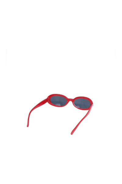 Lentes retro óvalo bumpy ROJO