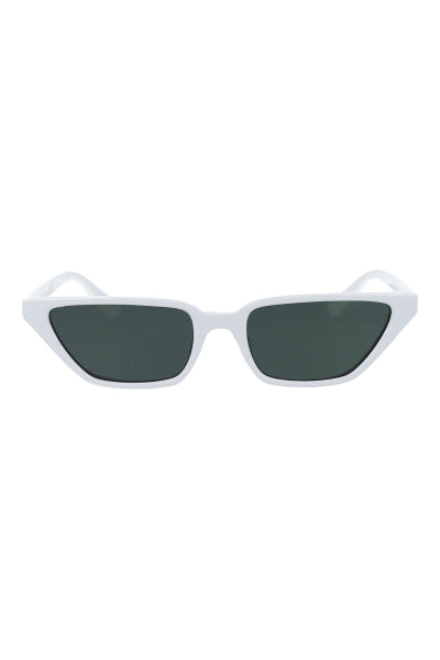 Lentes transparentes rectangulares cateye BLANCO