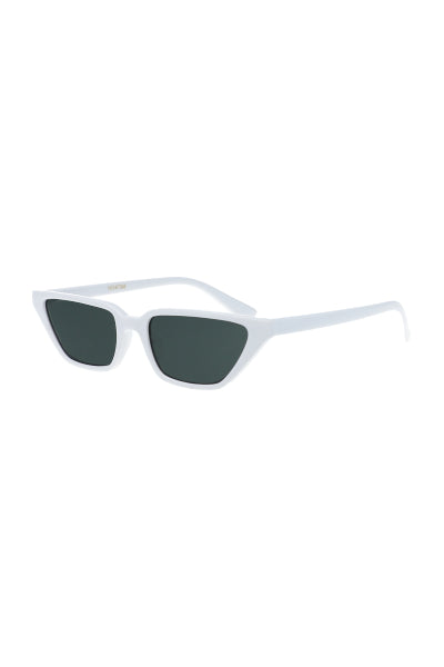 Lentes transparentes rectangulares cateye BLANCO