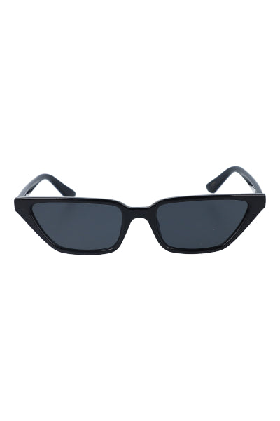 Lentes transparentes rectangulares cateye NEGRO