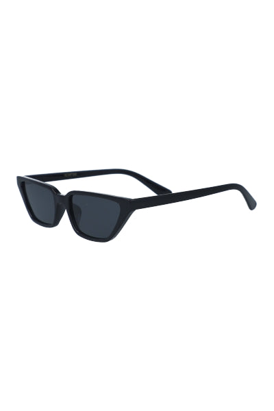 Lentes transparentes rectangulares cateye NEGRO