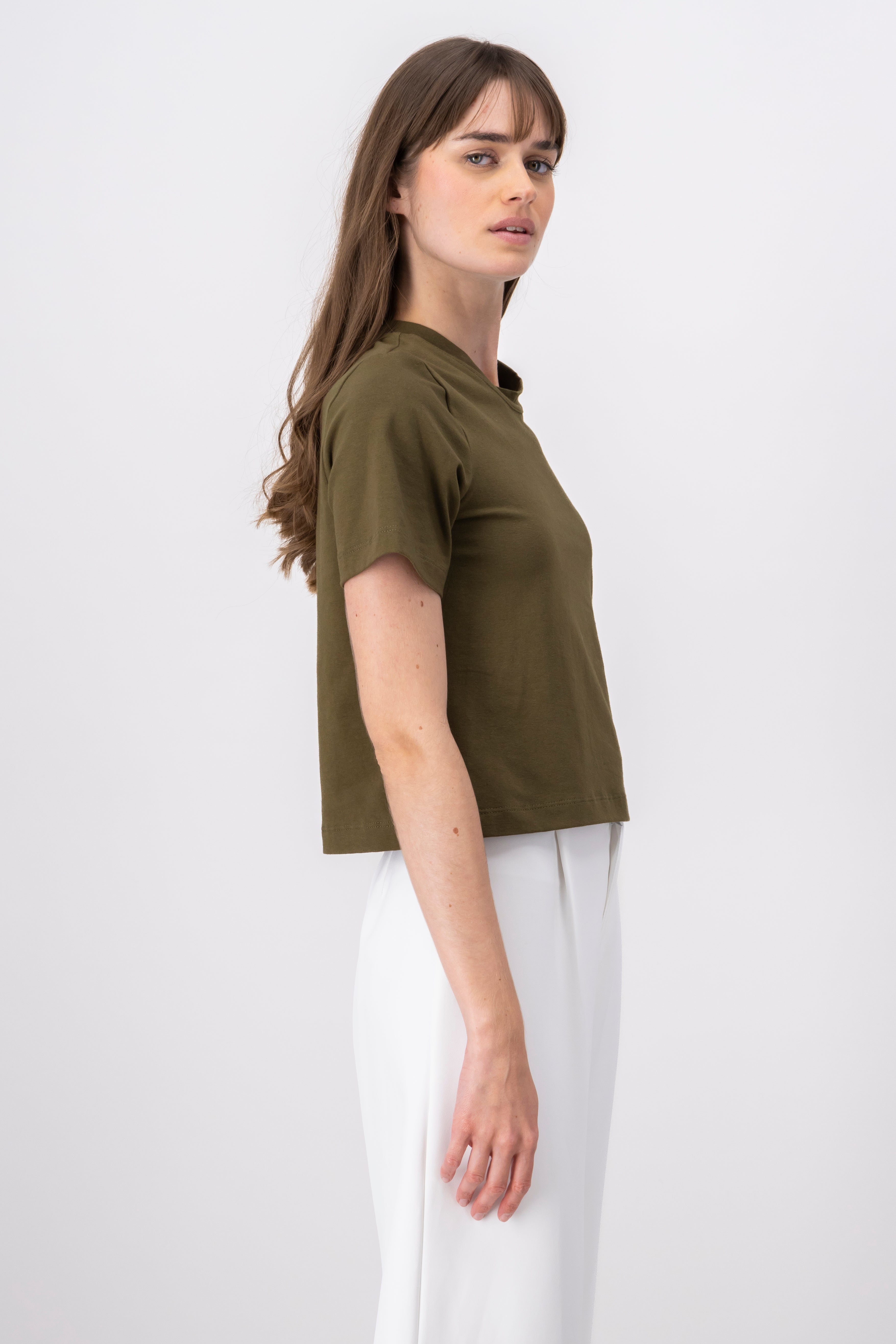 Lisa Short Sleeve Short Shore T -shirt OLIVE