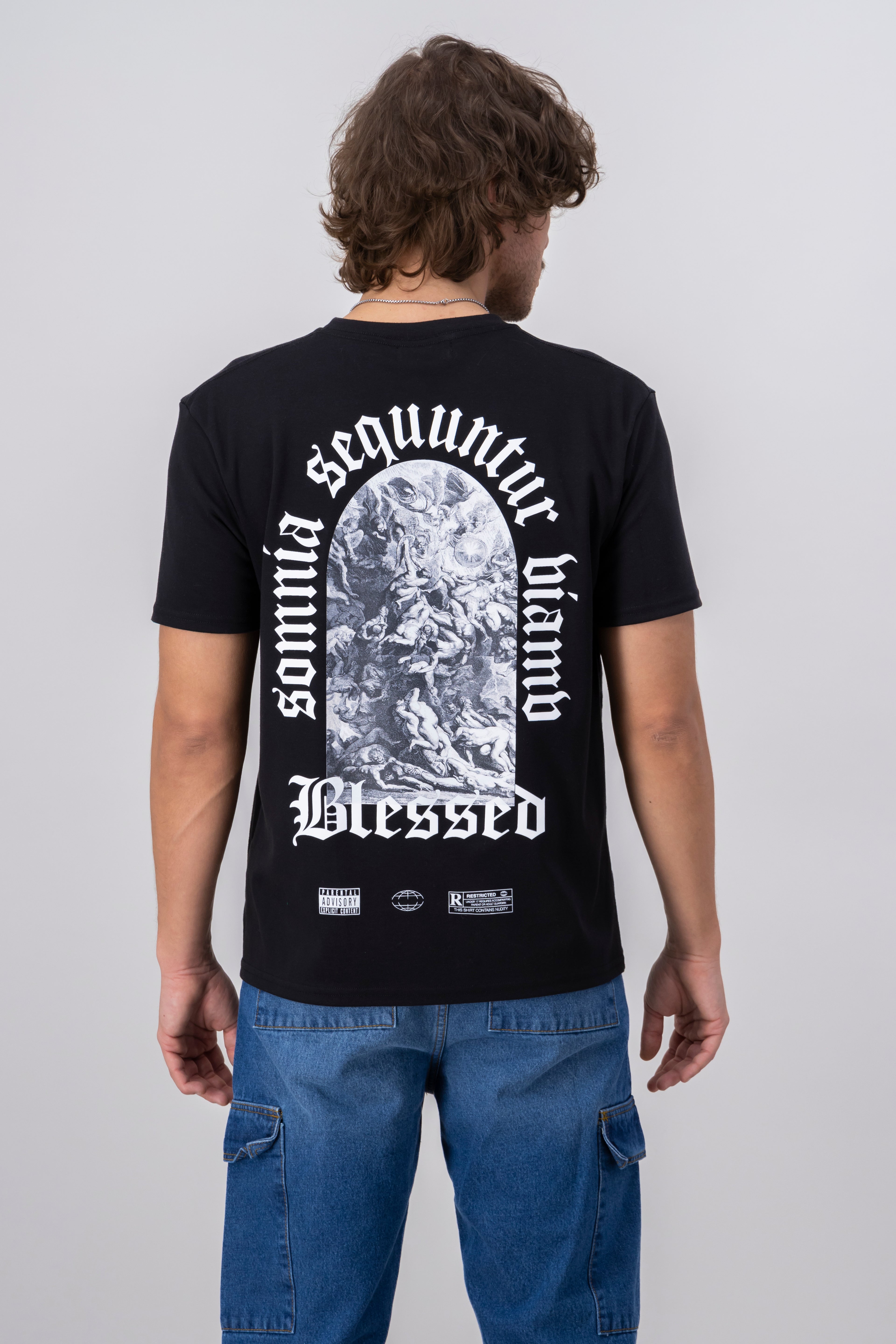 Oversized Blessed shirt BLACK