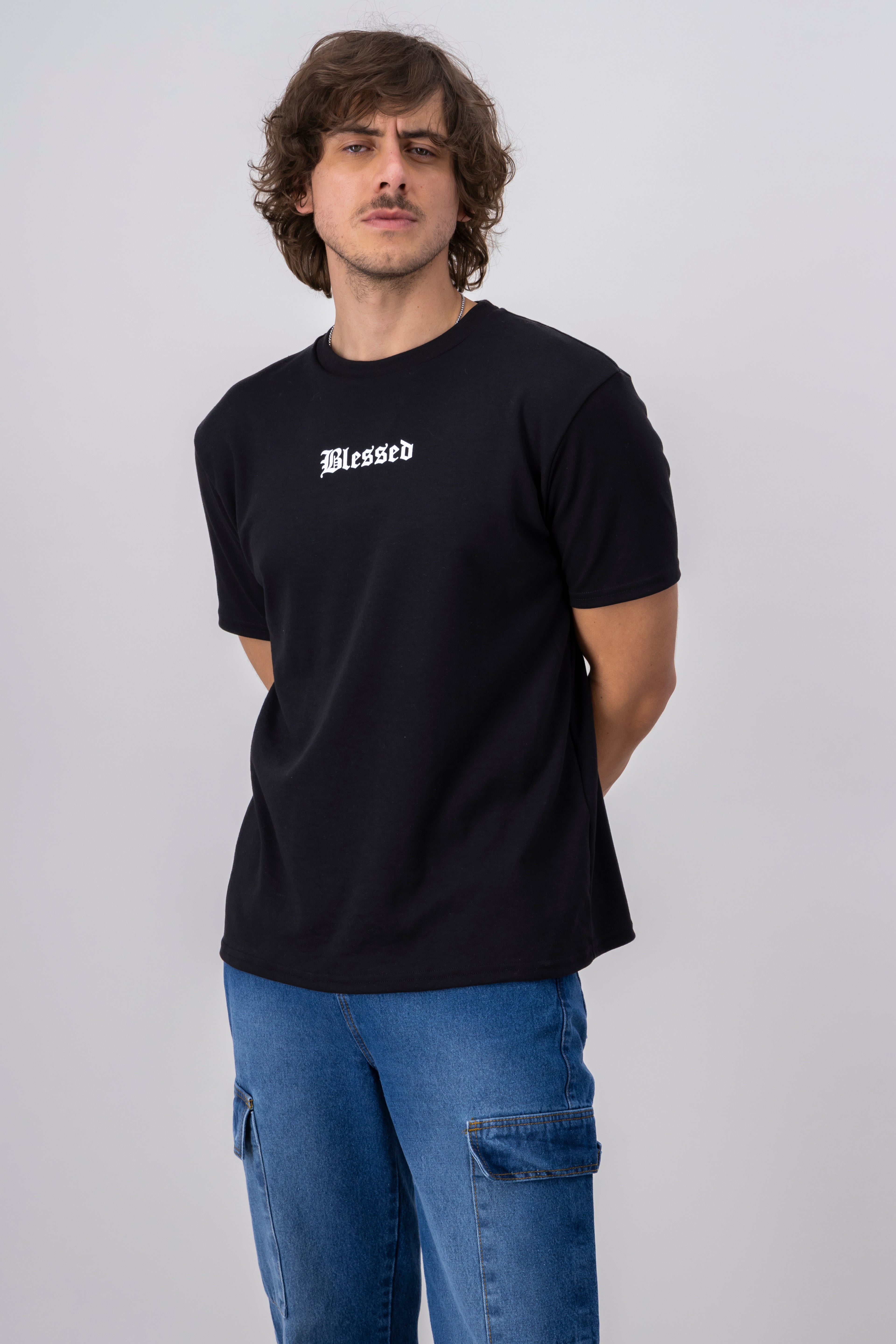 Oversized Blessed shirt BLACK