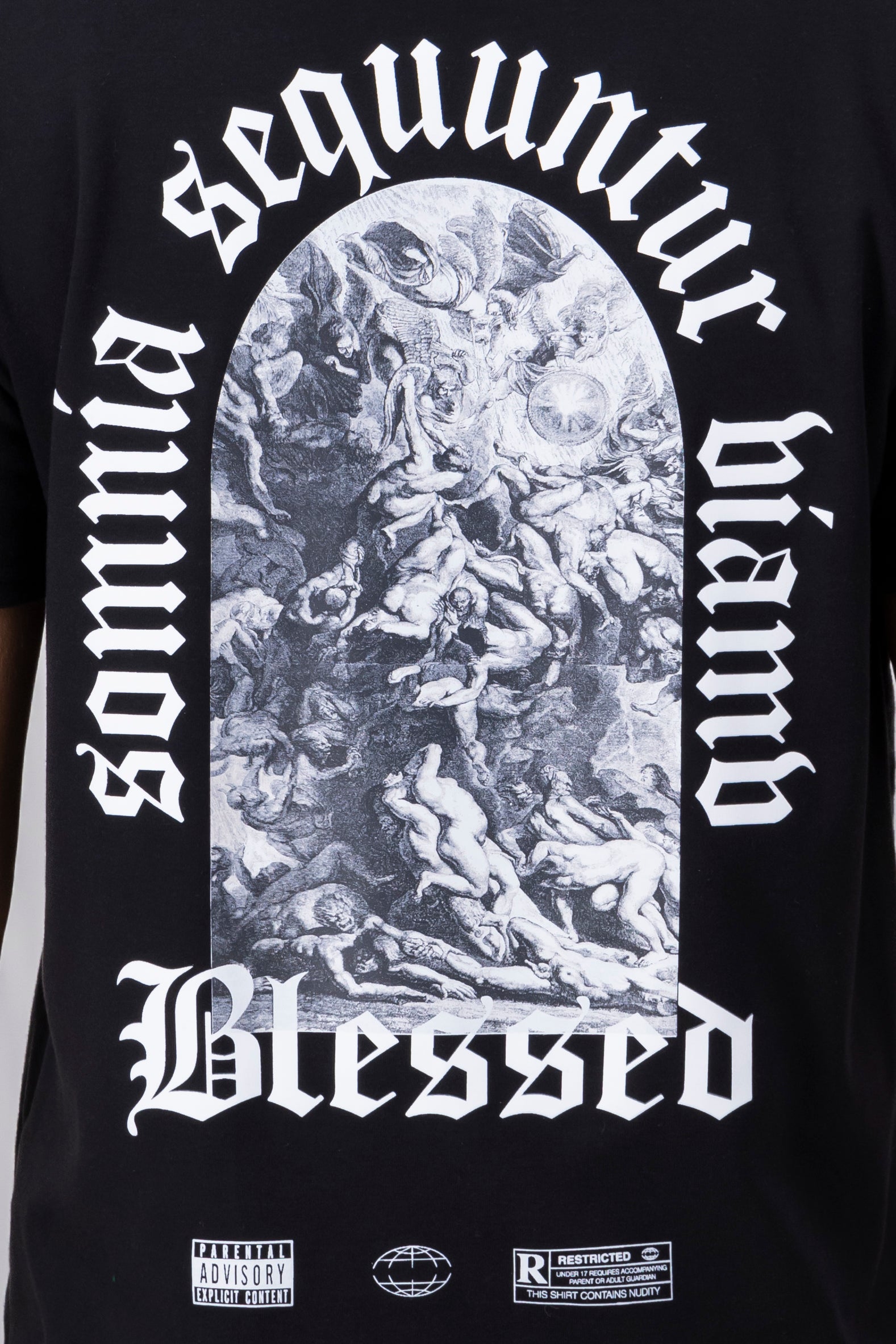 Oversized Blessed shirt BLACK