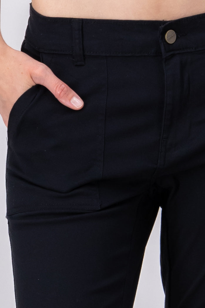 Joggers with smooth closure BLACK