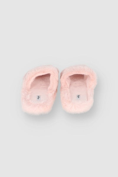 Pantuflas Dos Tiras Fluffy ROSA