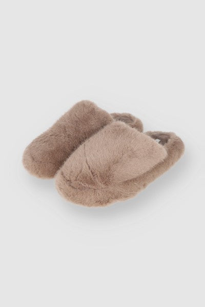 Pantuflas Mula Fluffy HUESO