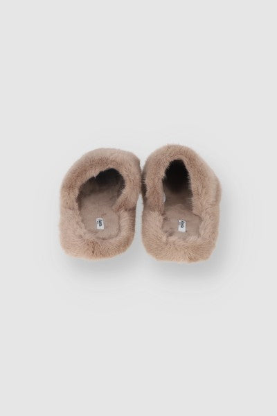 Pantuflas Mula Fluffy HUESO