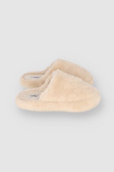 Pantuflas Mula Fluffy TAUPE