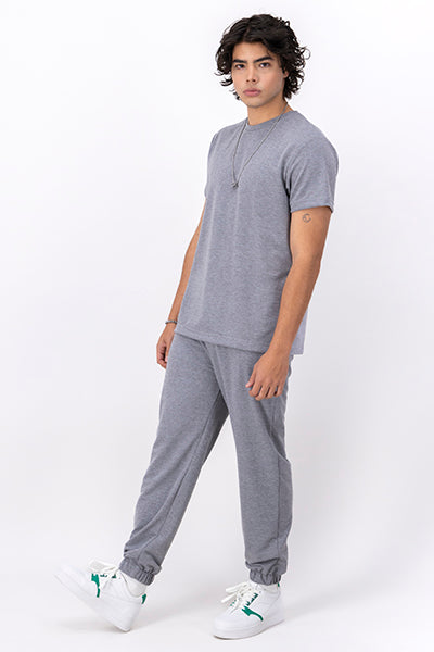 Smooth pajamas pants Light gray