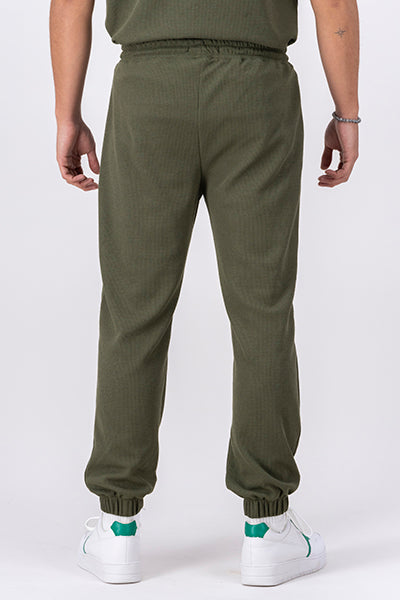 Waffle pajamas pants GREEN