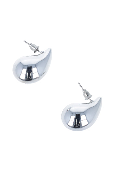 Aretes Gota Brillos PLATA