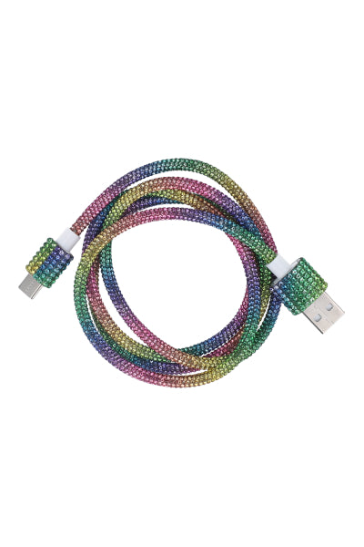 Type C charger cable MULTICOLORED