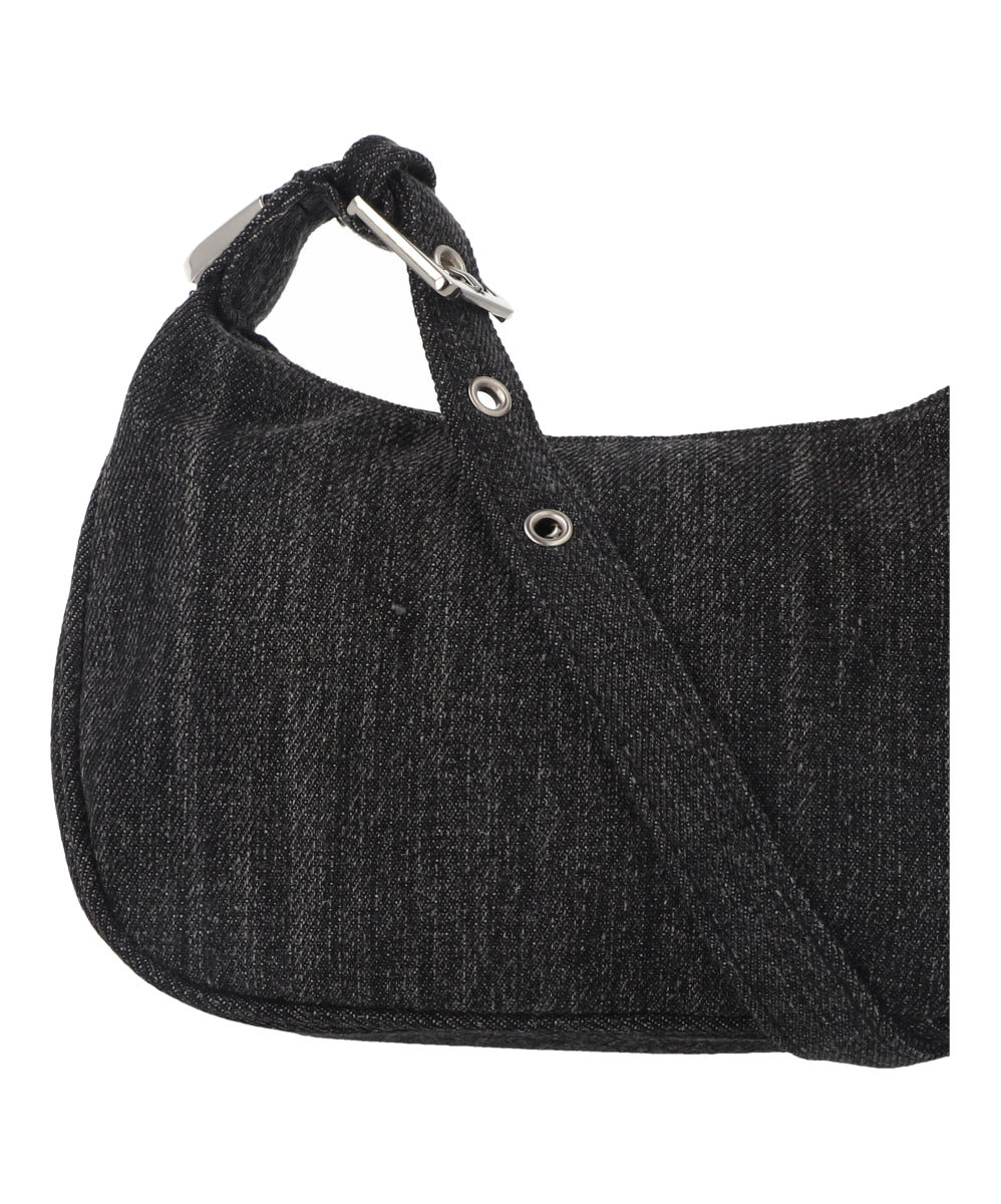 Bolsa Hombro Denim Rigida NEGRO