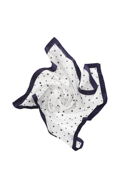 Pañuelo Estampado Estrellas BLANCO