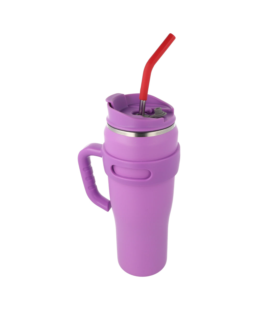 Bottle with Popote 750ml PURPLE