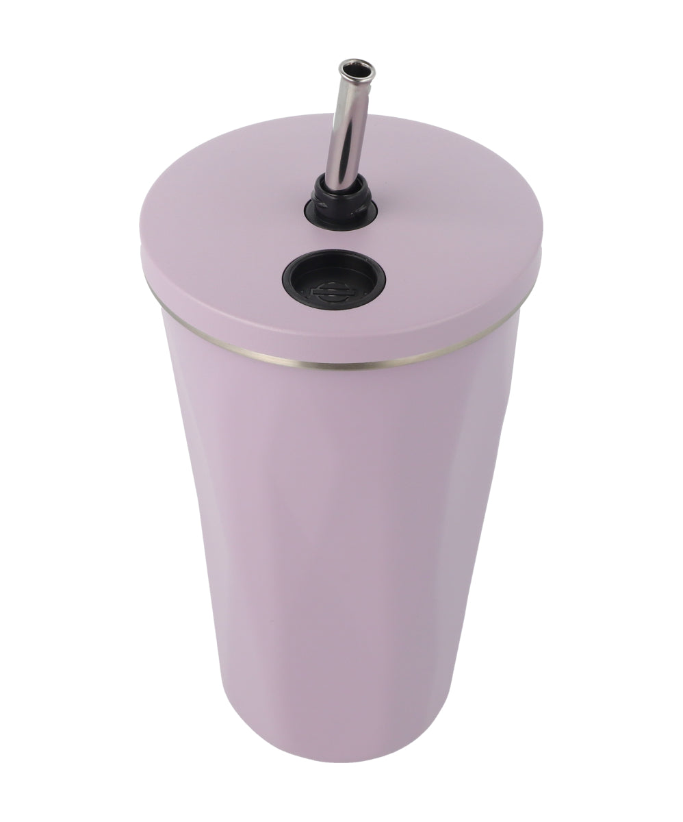 Termo Con Asa De Silicon 600Ml MORADO