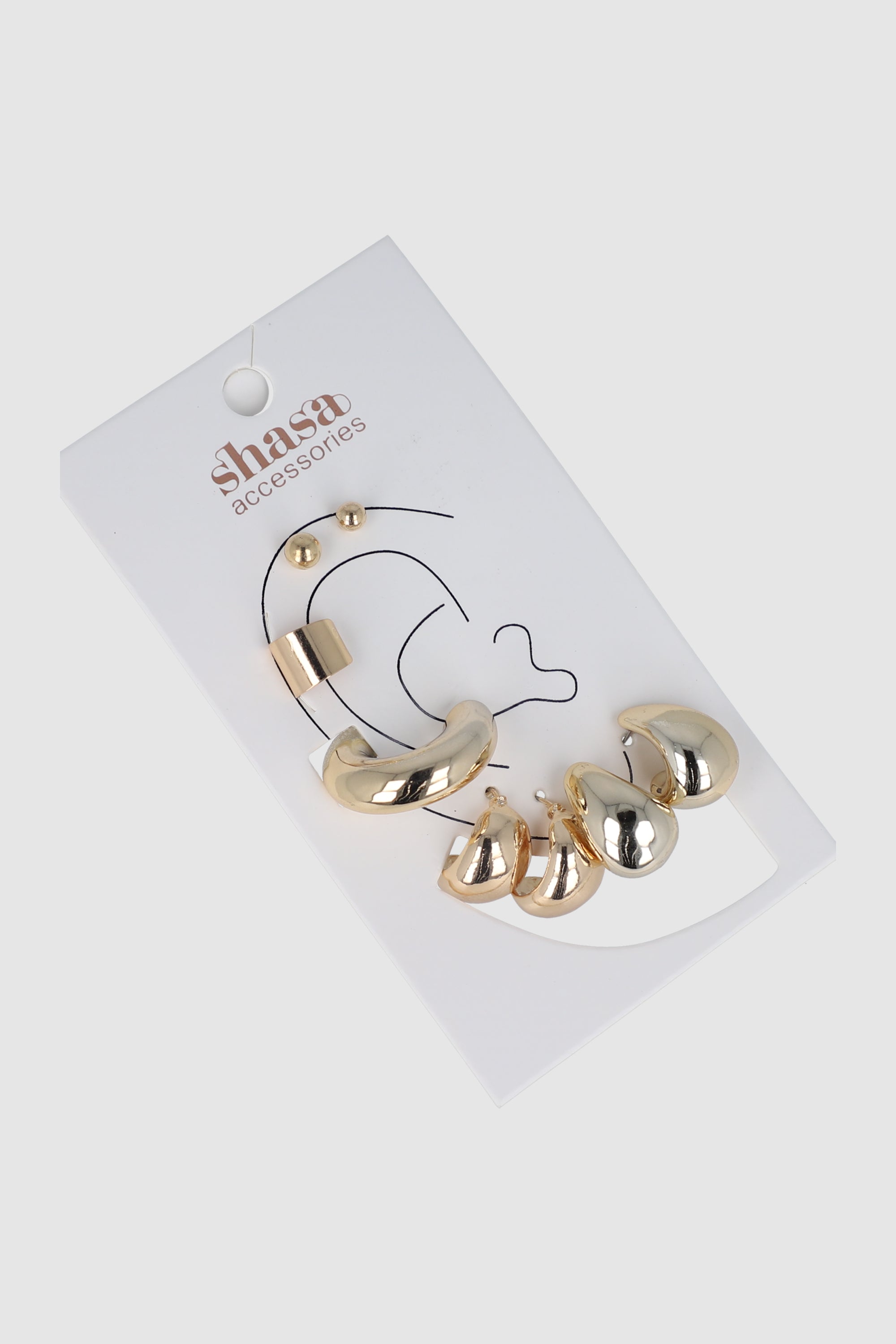 Set Arracadas Earcuff Max ORO