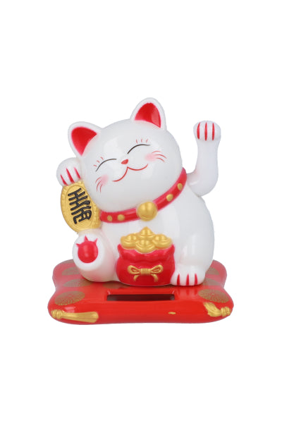 decoración gatito oriental suerte BLANCO