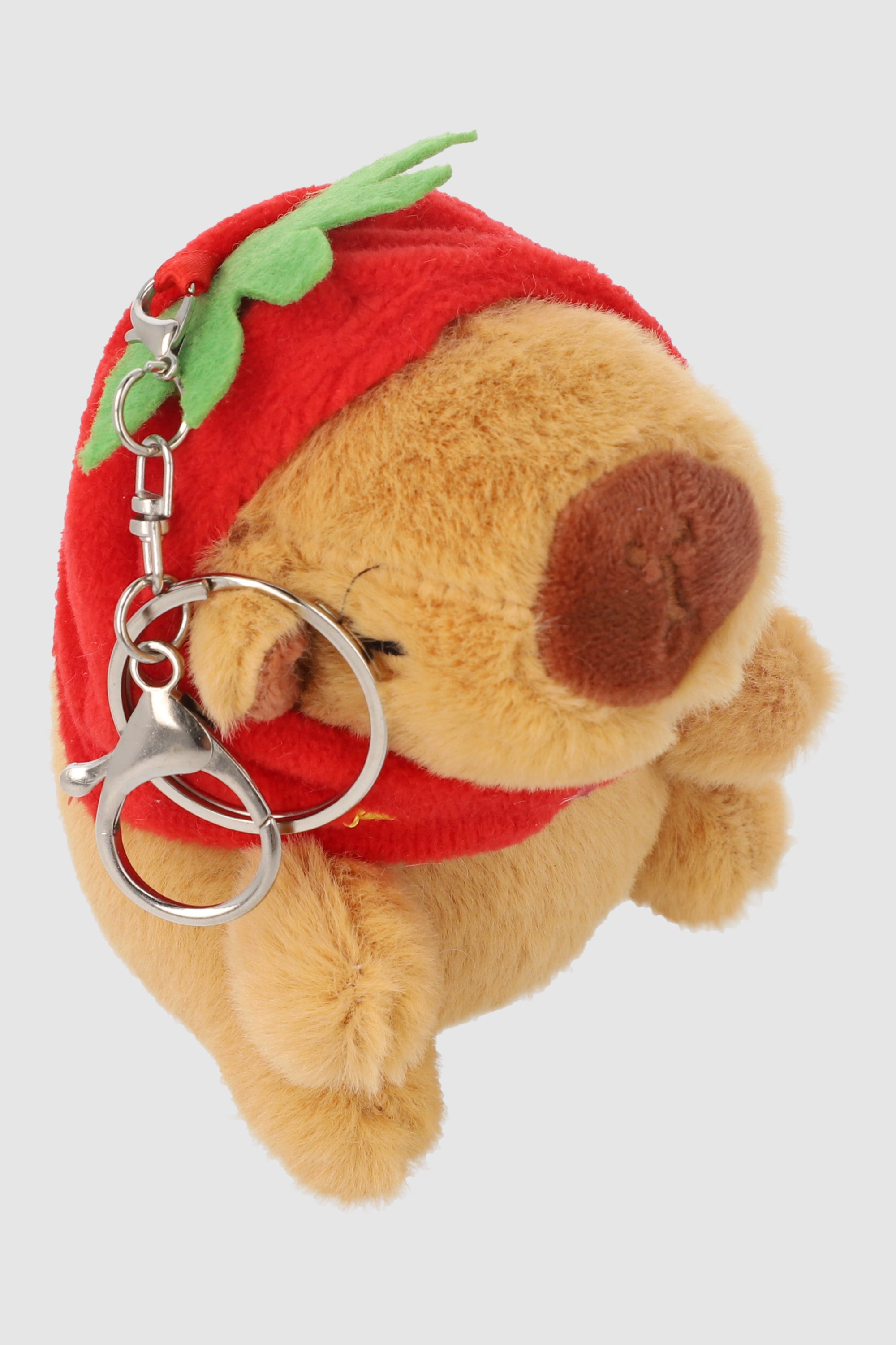 Llavero De Peluche De Capibara ROJO