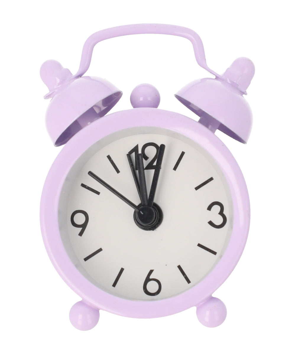 Mini Reloj Alarma Color MORADO