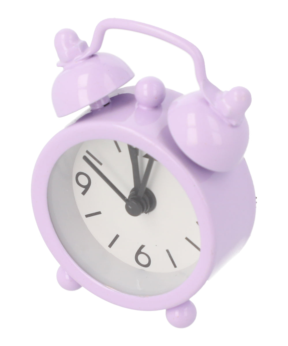 Mini Reloj Alarma Color MORADO