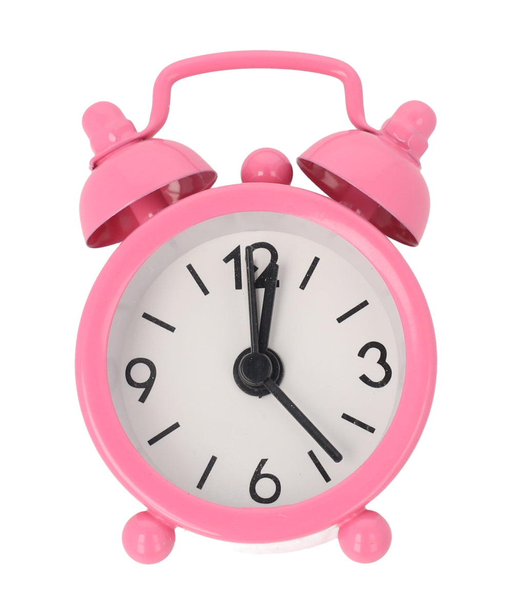 Mini Reloj Alarma Color ROSA