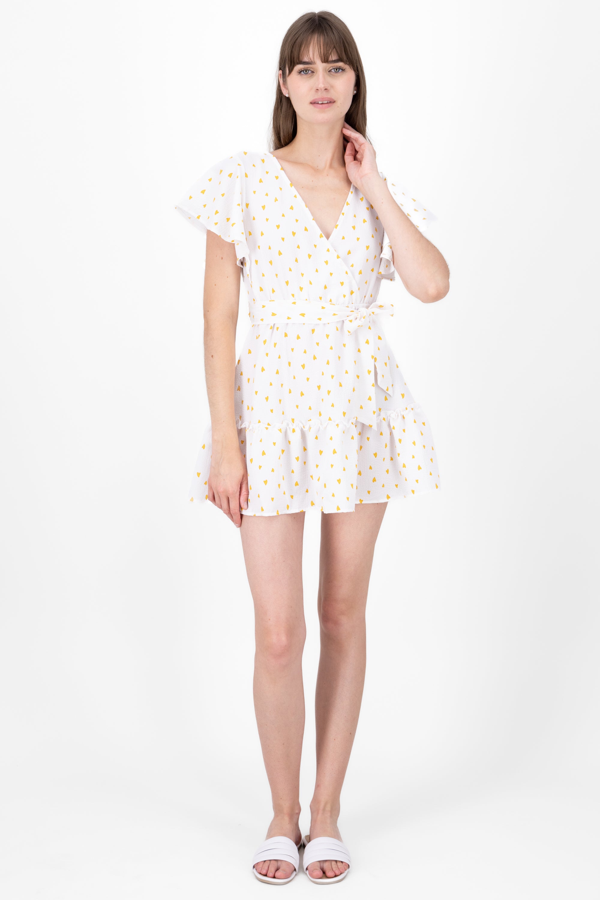 Olanes Mini Hearts Dress Combo yellow