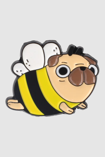 Pin Perro Pug Abejita AMARILLO