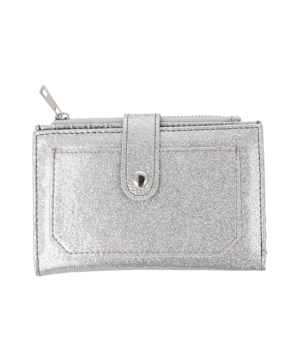 Cartera Pequeña Glitter PLATA