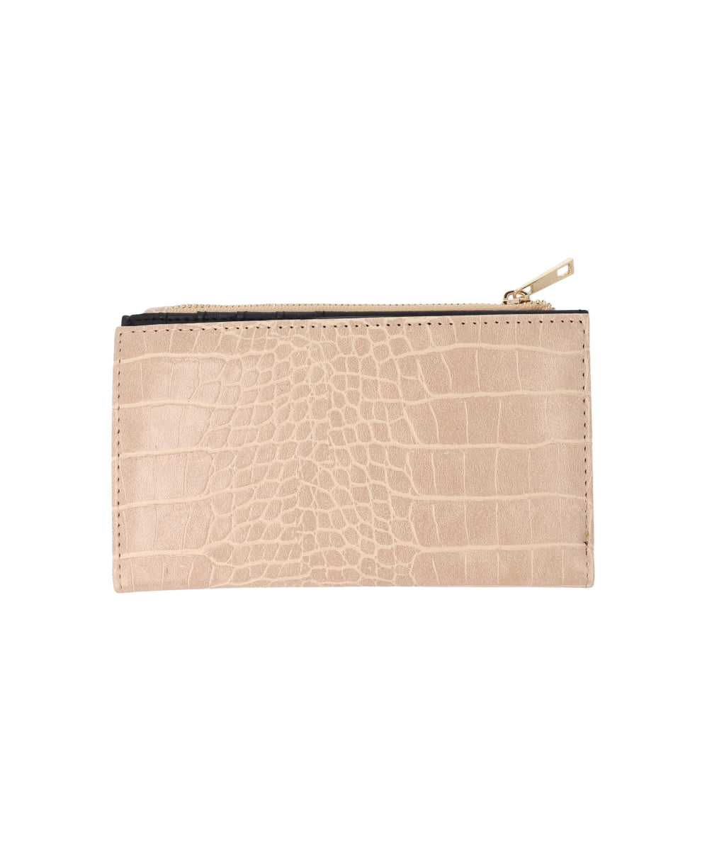 Cartera Alargada Croco BEIGE