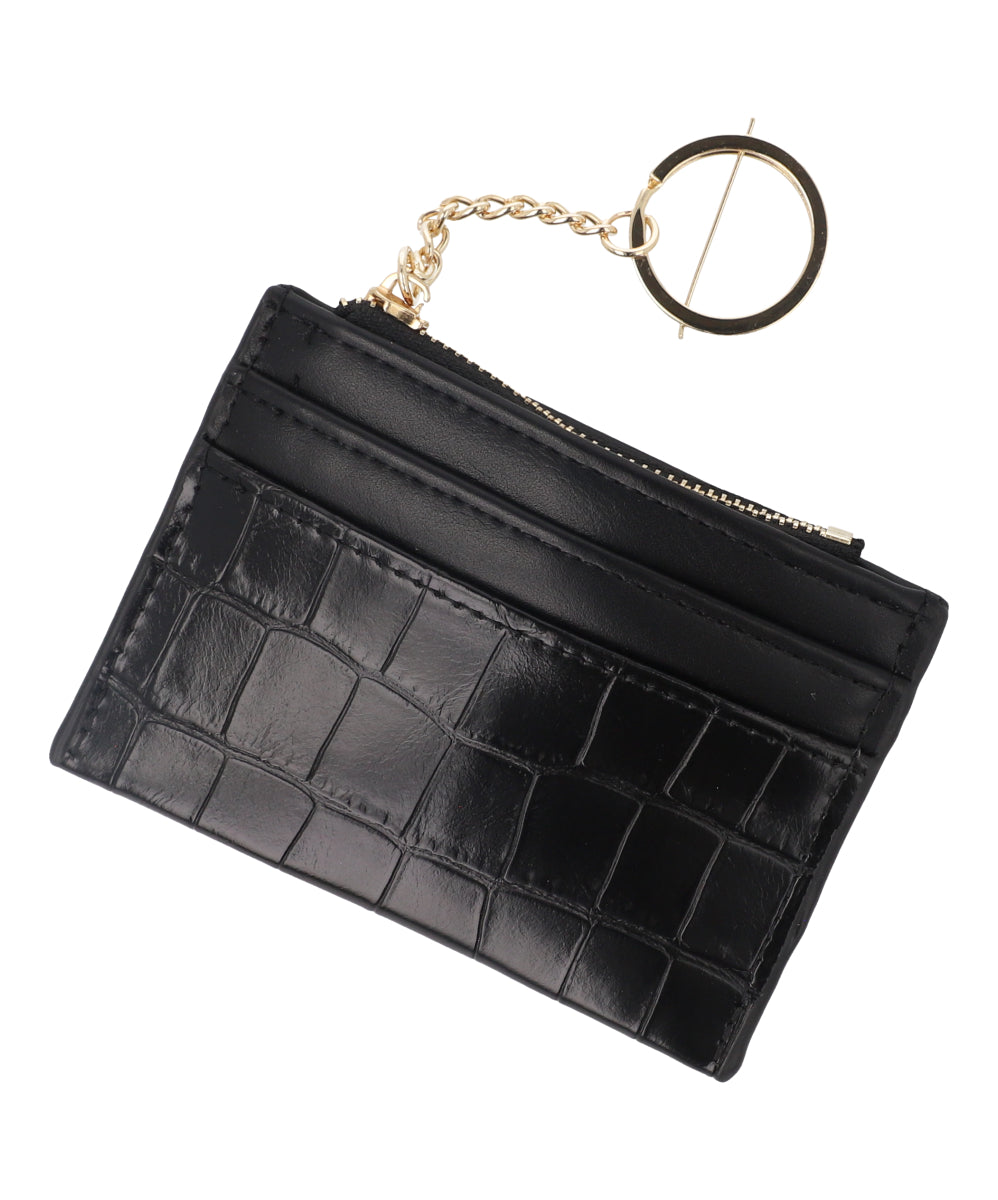 Cartera Croco Cierre NEGRO