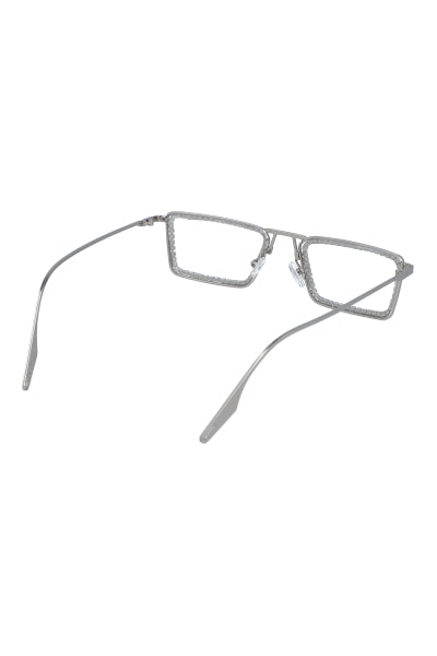 Rectangular lenses rhinestones TRANSPARENT