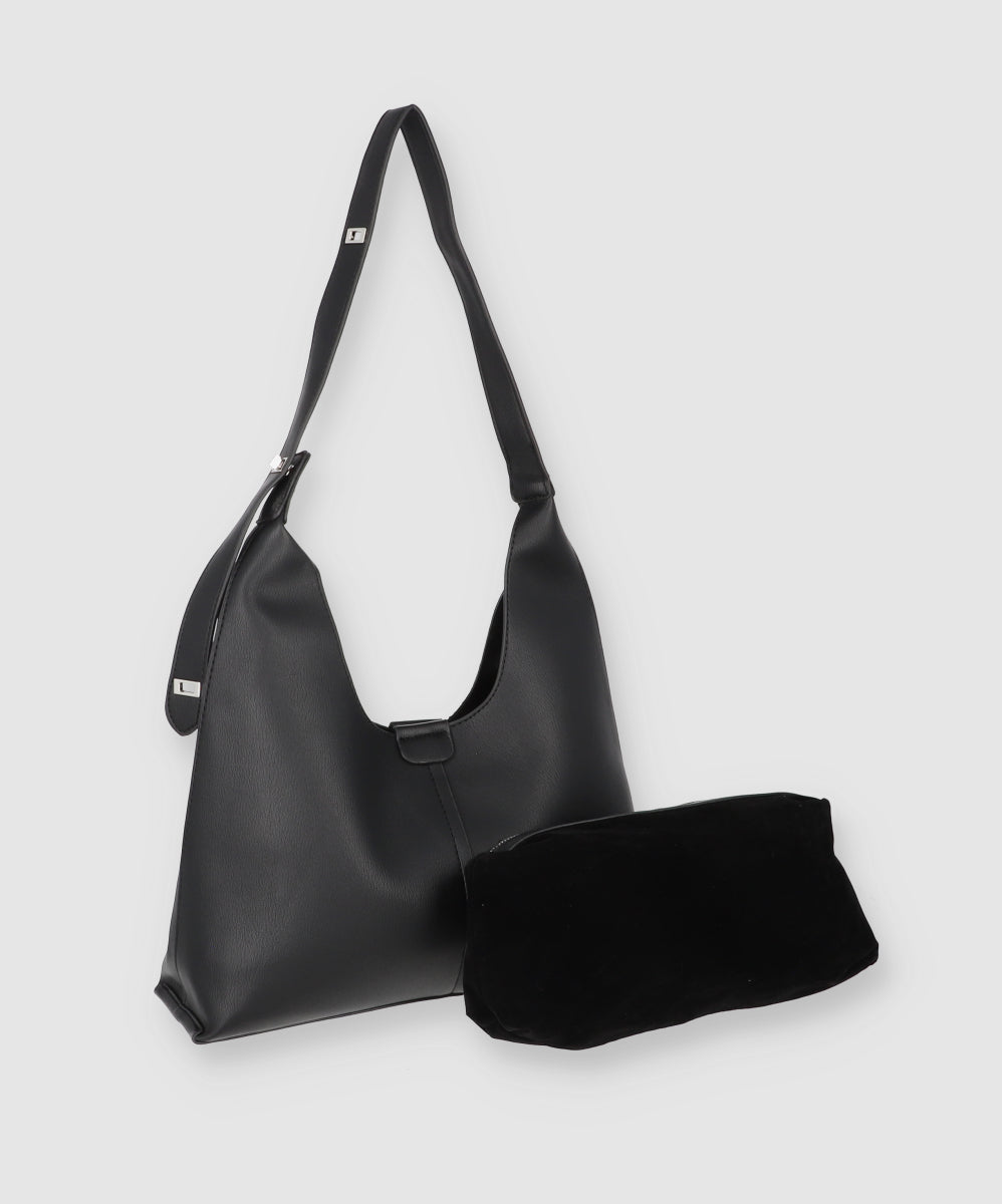 Bolsa Hombro Grande Hobo NEGRO