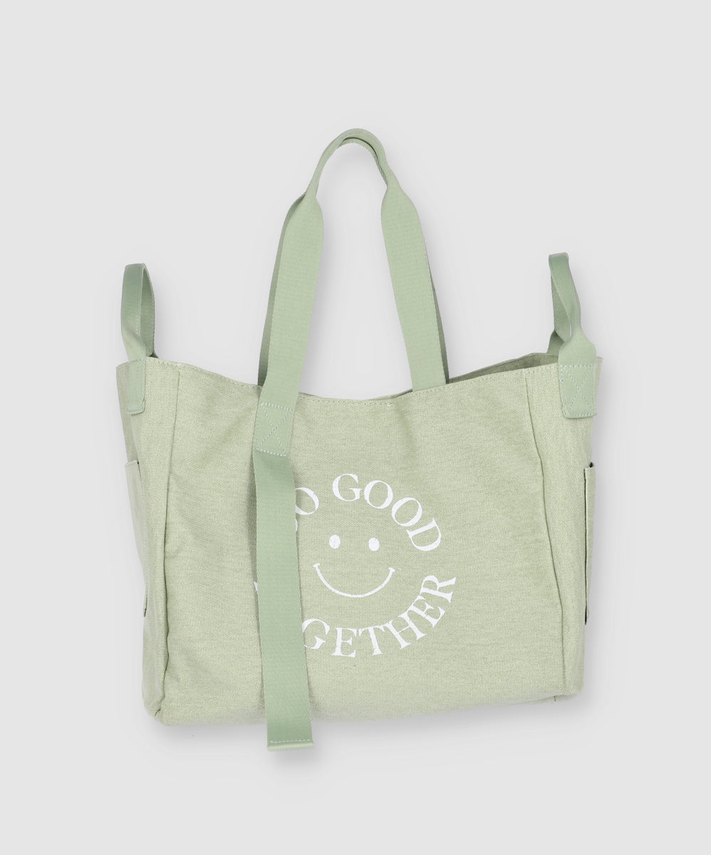 HAPPY CARITA TOTE BAG GREEN