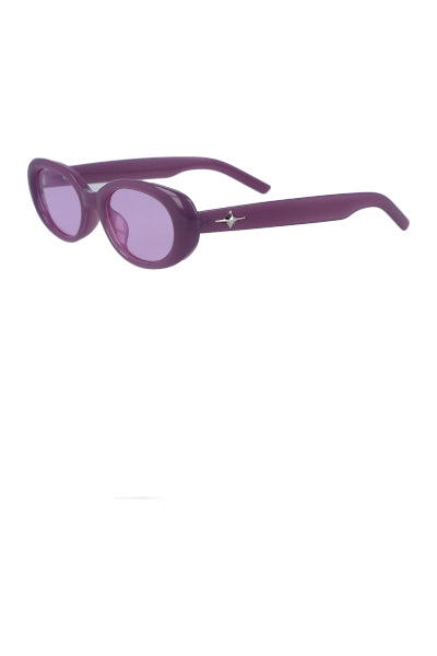 Lentes Ovalados Monocolor MORADO