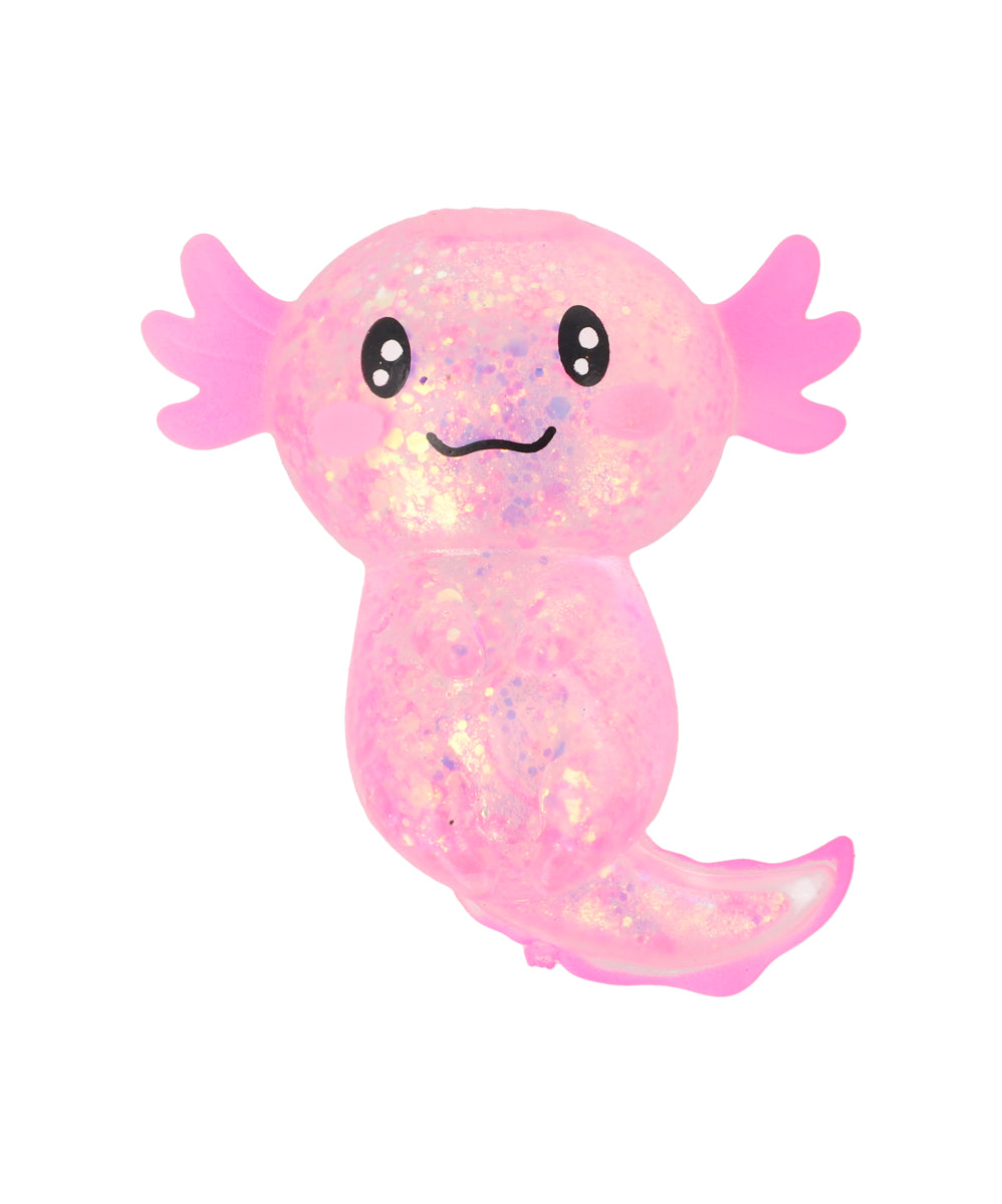 Squishy Ajolote Glitter PINK