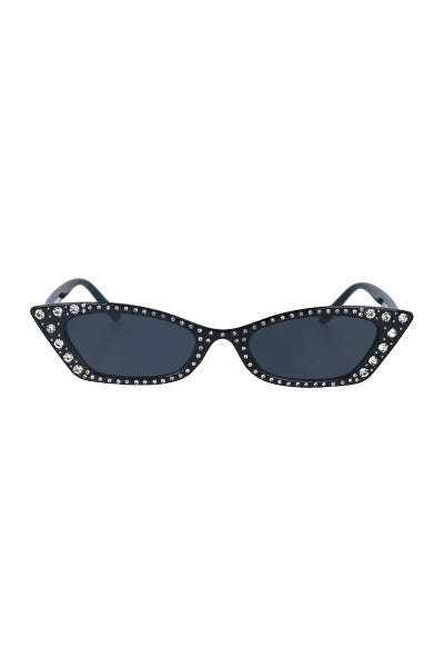 Cateye glasses application brightness BLACK