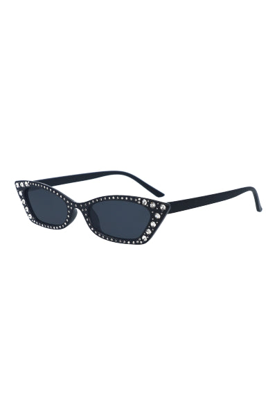 Cateye glasses application brightness BLACK